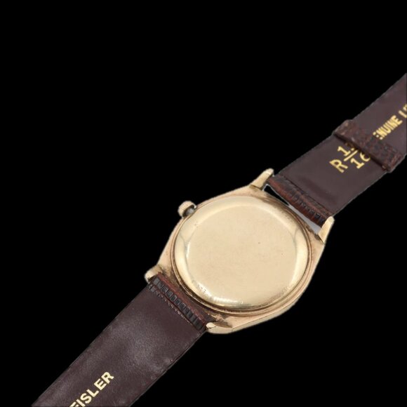 Vintage Elgin Waterproof Men's Mechanical Wristwatch Swiss Made 10k RGP - Picture 3 of 5